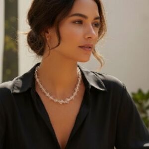 Laguna Crystal Beaded Necklace 50s or  60s Elegant Mob Wife Old Money Quiet LUX